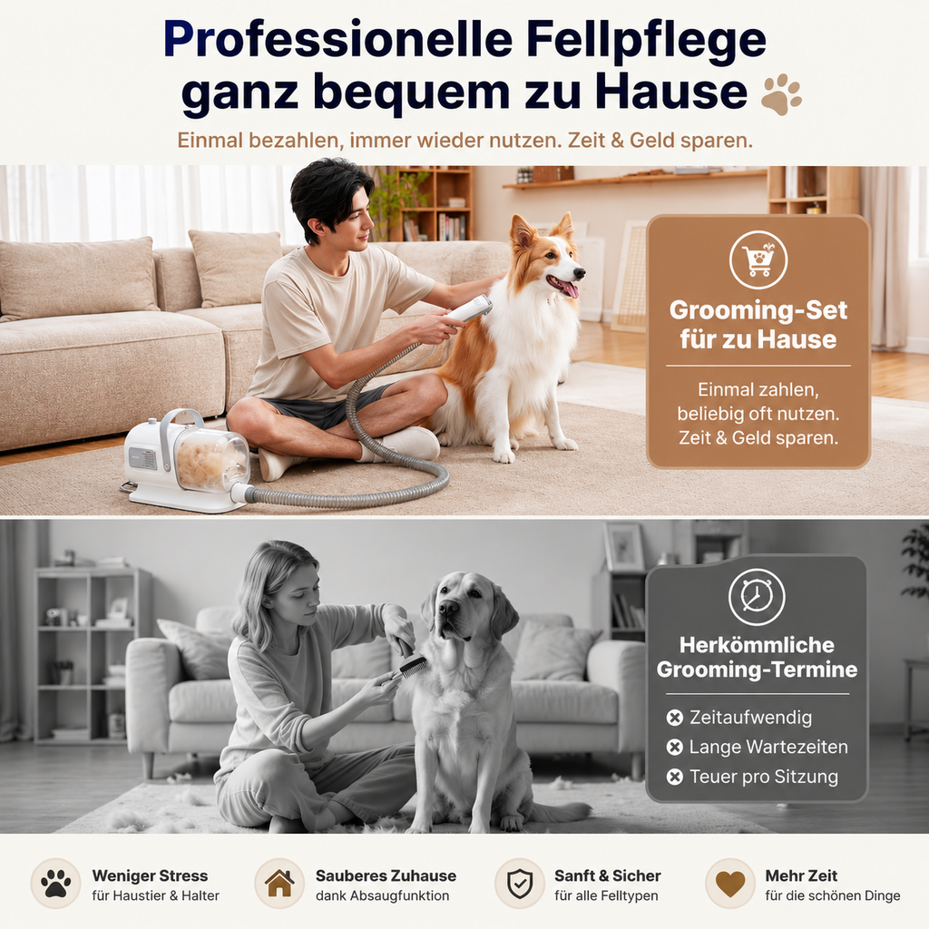 Stressfreie Fellpflege zu Hause