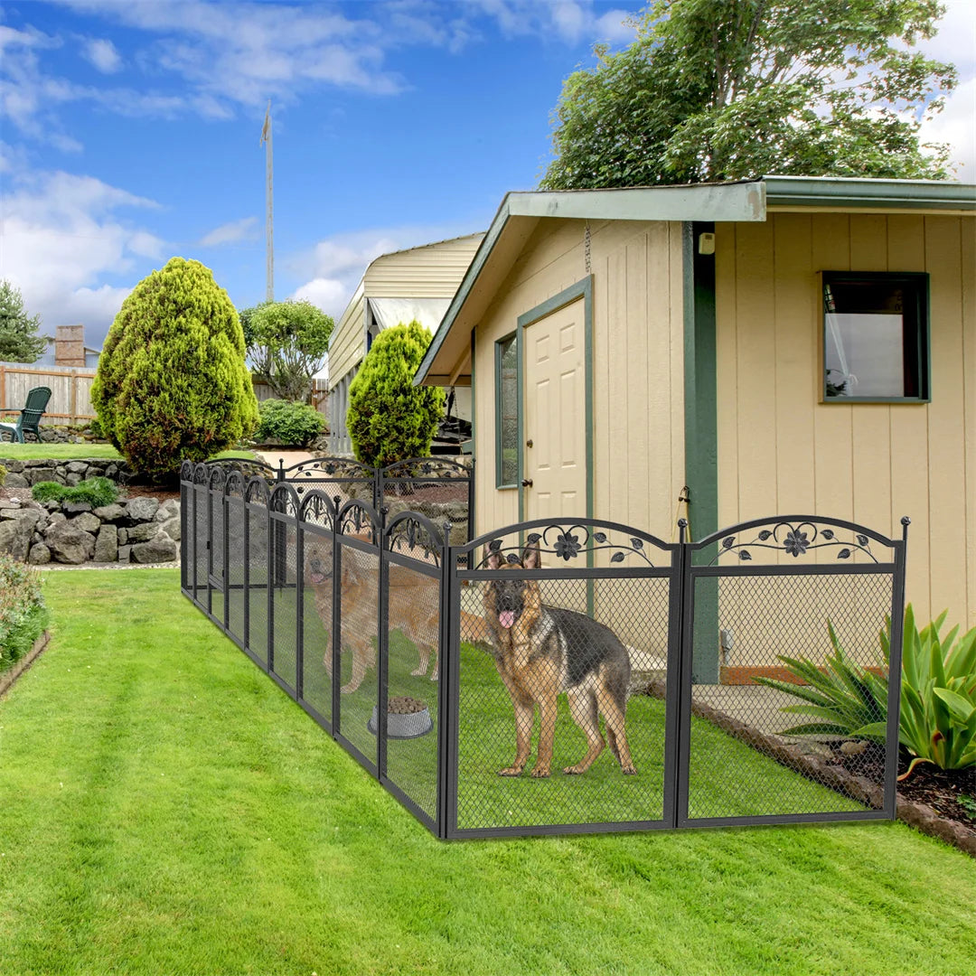 Loft Paddock 8-panel heavy-duty dog playpen with door