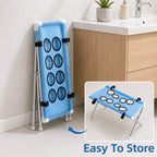 Pet Bathing Hammock Stand Foldable Dog Cat Grooming Drying Table Breathable Mesh Bath Helper for Small Pets