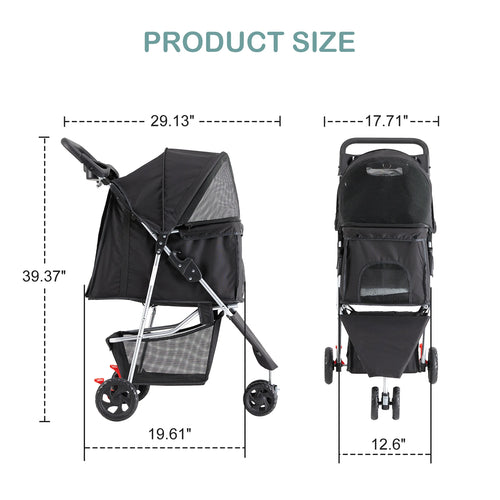 Loft Cruiser pet stroller side profile
