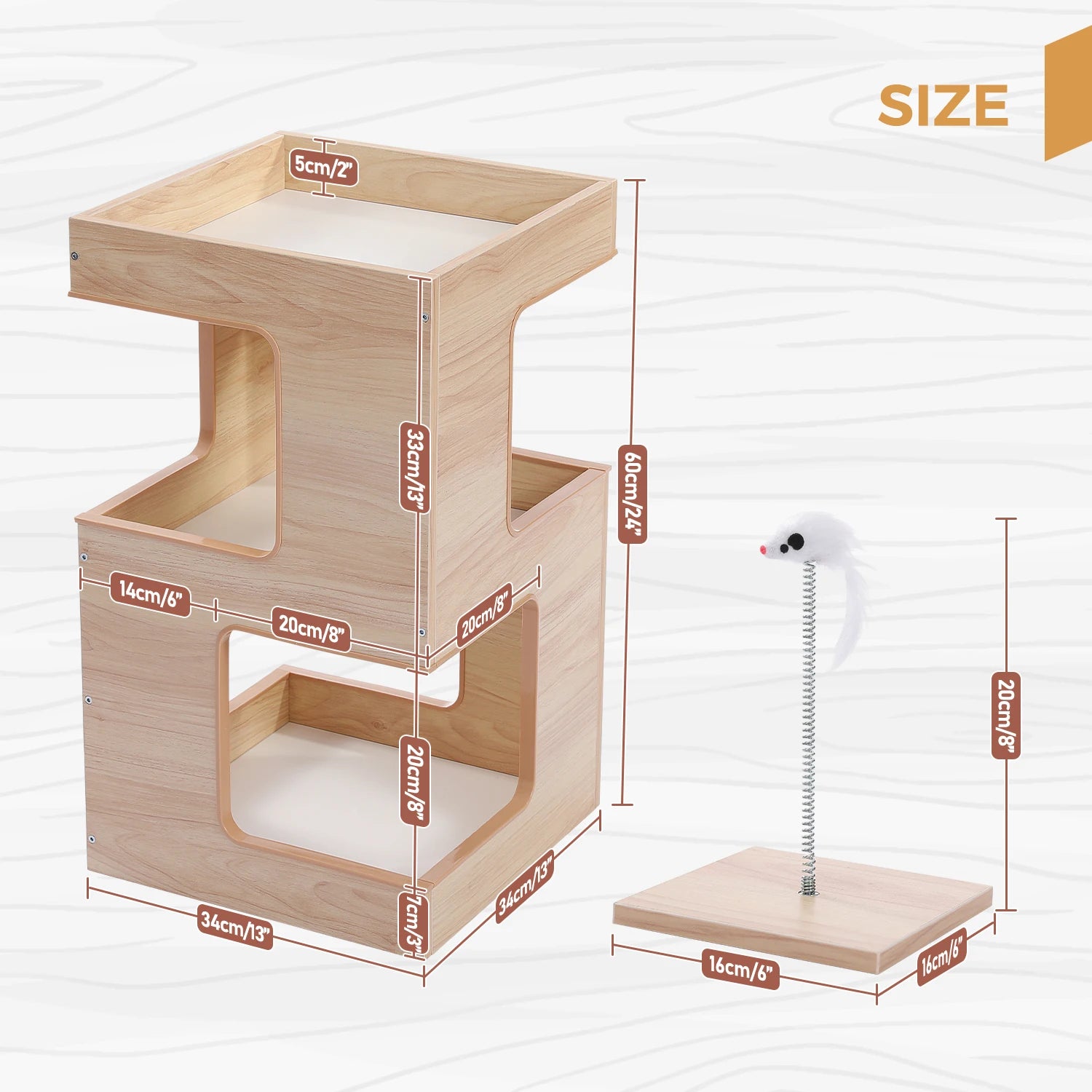 Loft Nook cat condo house view 7