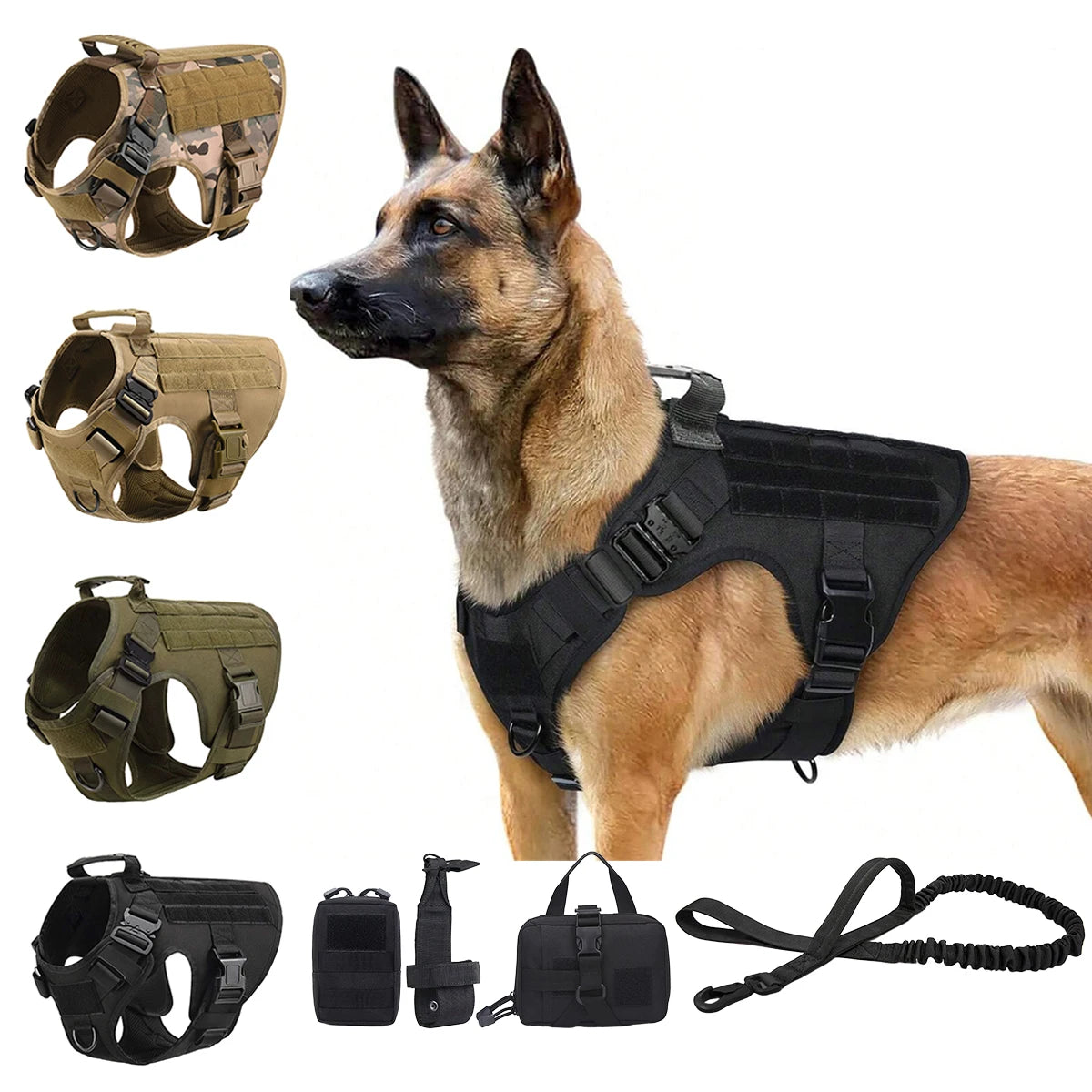 Loft Field tactical molle dog harness set