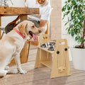 Loft Rise height-adjustable elevated dog bowl stand
