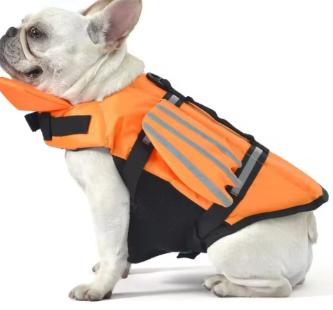 Loft Buoy Dog Life Jacket, High-Visibility Flotation Vest with Adjustable Fit