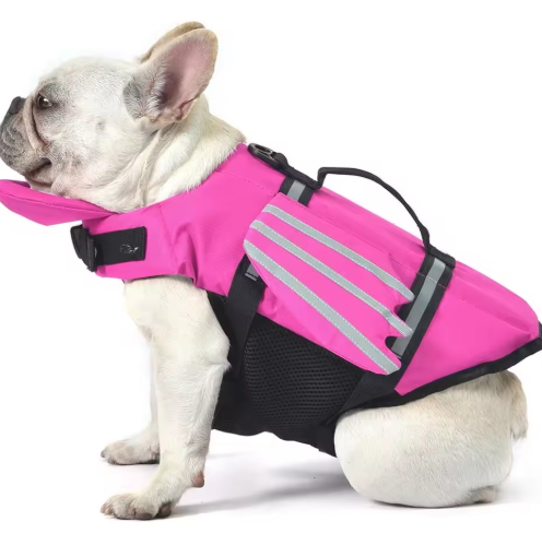 Loft Buoy Dog Life Jacket, High-Visibility Flotation Vest with Adjustable Fit