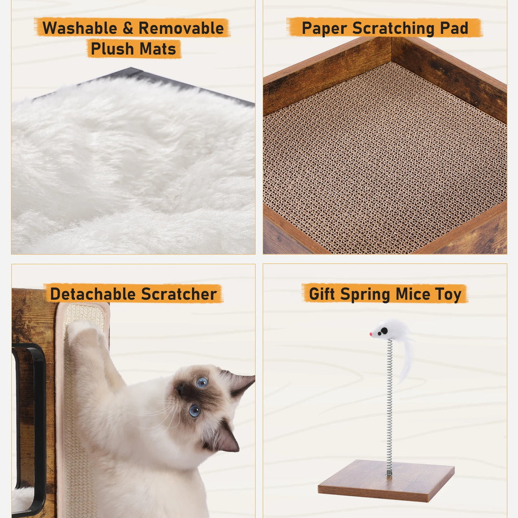 Loft Nook cat condo house view 6