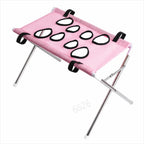 Pet Bathing Hammock Stand Foldable Dog Cat Grooming Drying Table Breathable Mesh Bath Helper for Small Pets