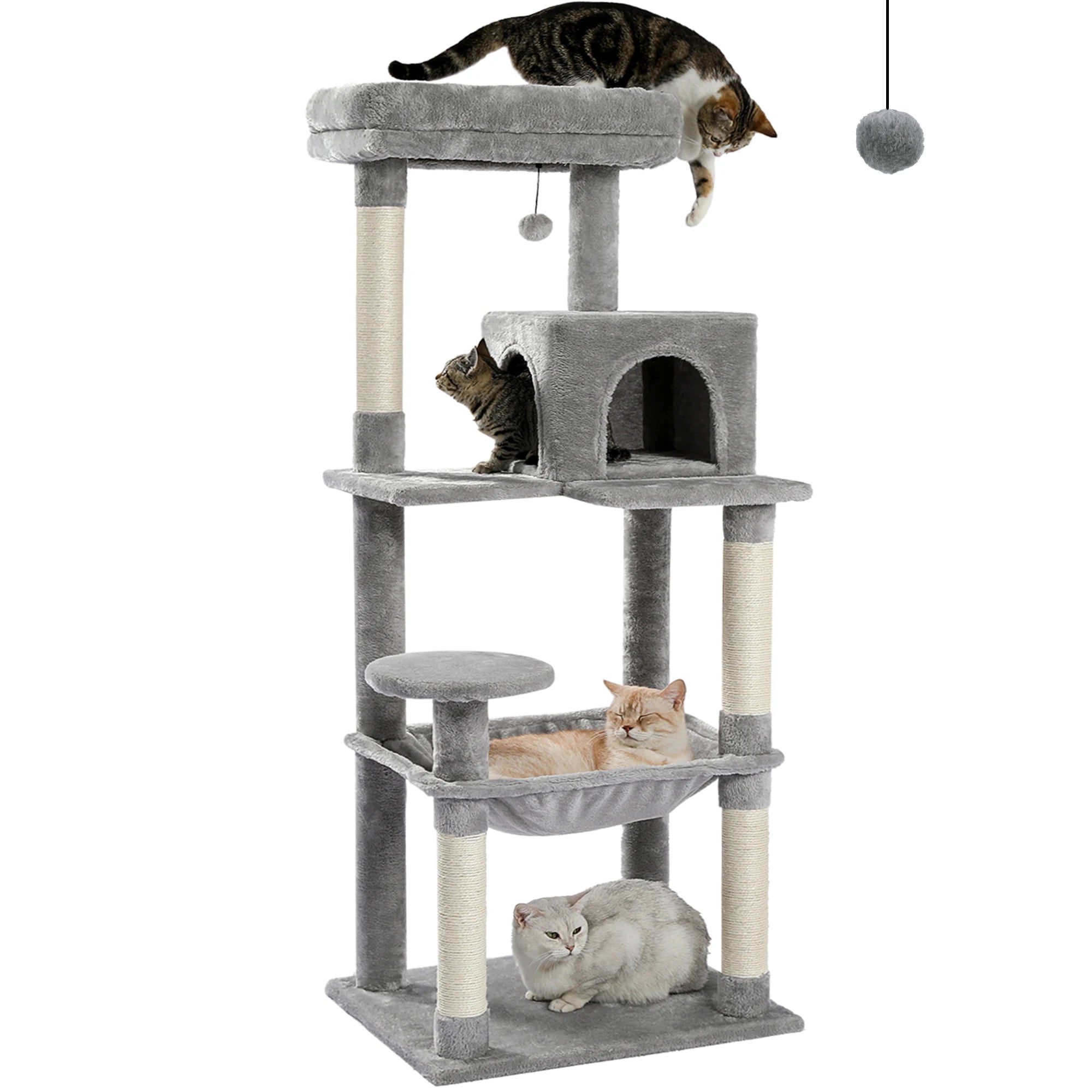 Loft Peak 5-level cat tower with oversized hammock